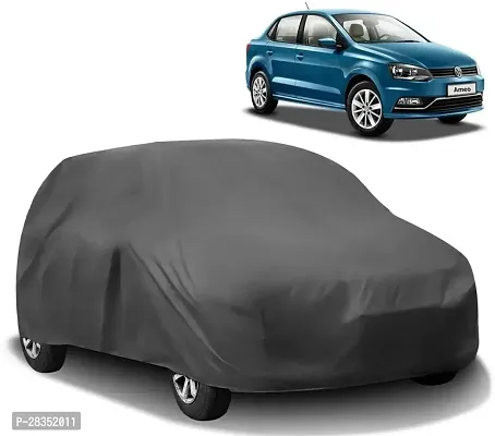 Classic Car Cover For Volkswagen Ameo ,Without Mirror Pockets ,Grey-thumb0