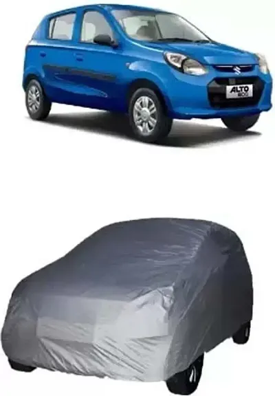 Auto Hub Q7 Car Cover Water Resistant / Q7 Cover Water Resistant / Q7 Car Cover / Car Cover Q7 Water Resistant / Q7 Body Cover / Car Body Cover Q7 With Triple Stitched, Ultra Surface Body Protection Car Body Cover (Silver)