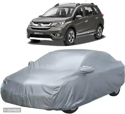 Autoretail Car Cover For Honda Br-V With Mirror Pockets Silver-thumb0