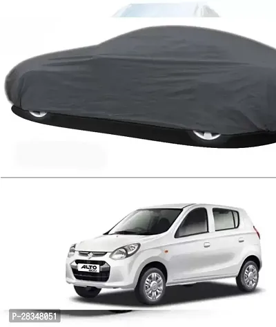 Classic Heat Resistant  Waterproof Residenet Car Cover Compatible With Maruti Alto Without Mirror Pocket Grey