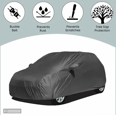 Stylish Car Cover For Hyundai Venue - With Mirror Pockets - Grey-thumb2