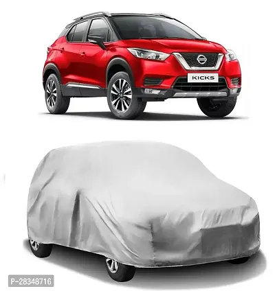 Autoretail Car Cover For Nissan Kicks Without Mirror Pockets Silver