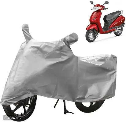 Designer Two Wheeler Cover For Honda-Activa 3G, Silver