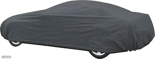 Designer Car Cover Without Mirror Pockets For Ford Fiesta-Grey-thumb2