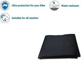 Designer Two Wheeler Cover For Suzuki Black-thumb1