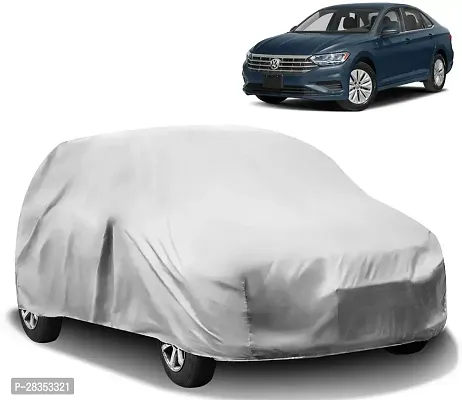 Stylish Car Cover For Volkswagen Jetta - Without Mirror Pockets - Silver