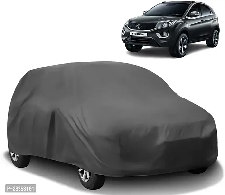 Autoretail Car Cover For Tata Nexon Without Mirror Pockets Grey