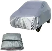 Autoretail Car Cover For Tata Indica Vista Without Mirror Pockets Silver, For 2008 Models-thumb1