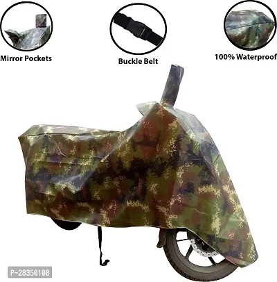 Waterproof Two Wheeler Cover For Hero Glamour Fi, Multicolor-thumb4