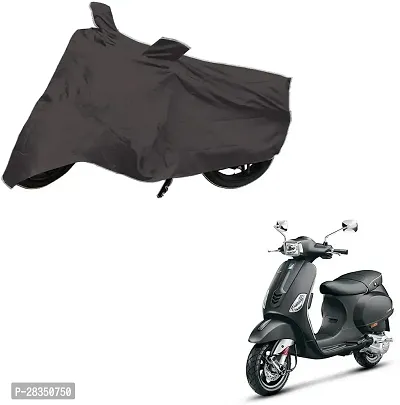 Autoretail Two Wheeler Cover For Piaggio Vespa Vxl, Grey