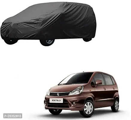 Classic Car Cover For Maruti Suzuki Zen Estilo ,Without Mirror Pockets ,Grey