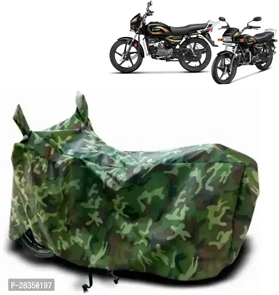 Waterproof Two Wheeler Cover For Hero Splendor Plus, Green-thumb0