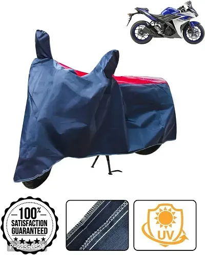 Autoretail Two Wheeler Cover For Yamaha Yzf R3, Red, Blue-thumb0