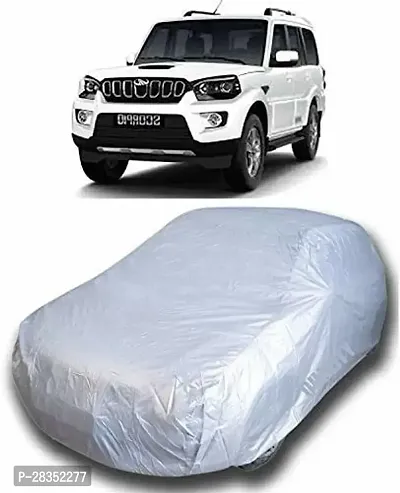 Designer Car Cover Without Mirror Pockets For Mahindra Scorpio-thumb0