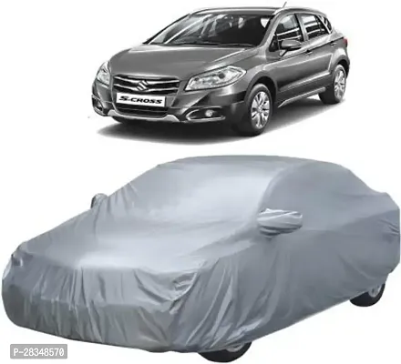 Car Cover For Maruti Suzuki Scross With Mirror Pockets-thumb0