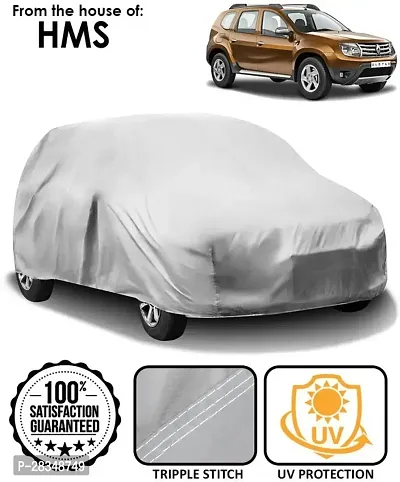 Autoretail Car Cover For Renault Duster Without Mirror Pockets Silver