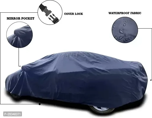 Uv Protection Car Body Cover For Ford Fiesta Without Mirror Pocket Grey-thumb2