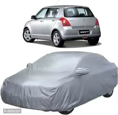 Stylish Car Cover For Maruti Suzuki Swift - With Mirror Pockets - Grey-thumb0