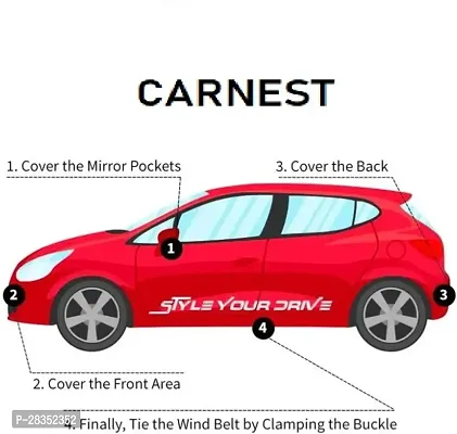 Designer Car Cover Without Mirror Pockets For Maruti Suzuki Swift-thumb5