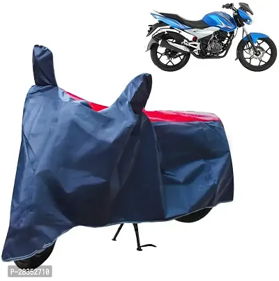 Stylish Two Wheeler Cover For Bajaj - Discover 125 Dts-I, Red, Blue