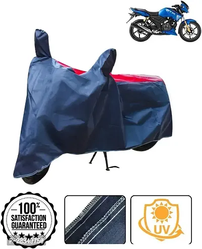 Designer Two Wheeler Cover For Tvs-Apache Rtr 180, Red, Blue