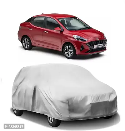 Autoretail Car Cover For Hyundai Aura Without Mirror Pockets Silver