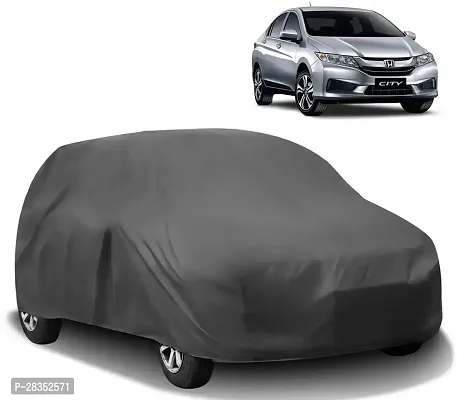 Stylish Car Cover For Honda City Without Mirror Pockets Grey