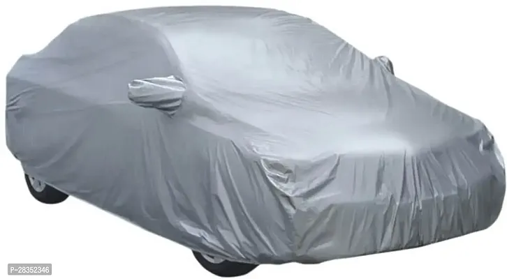 Designer Car Cover With Mirror Pockets For Chevrolet Spark -Silver