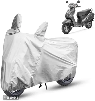 Classic Two Wheeler Cover For Honda Activa 4G, Silver-thumb0