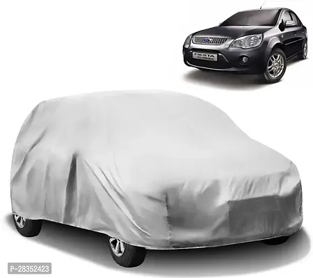 Stylish Car Cover For Ford Fiesta - Without Mirror Pockets - Silver