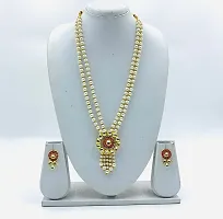 Stylish Alloy Red American Diamond Jewellery Set For Women-thumb2