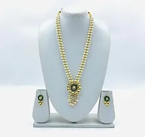 Stylish Alloy Green American Diamond Jewellery Set For Women-thumb2