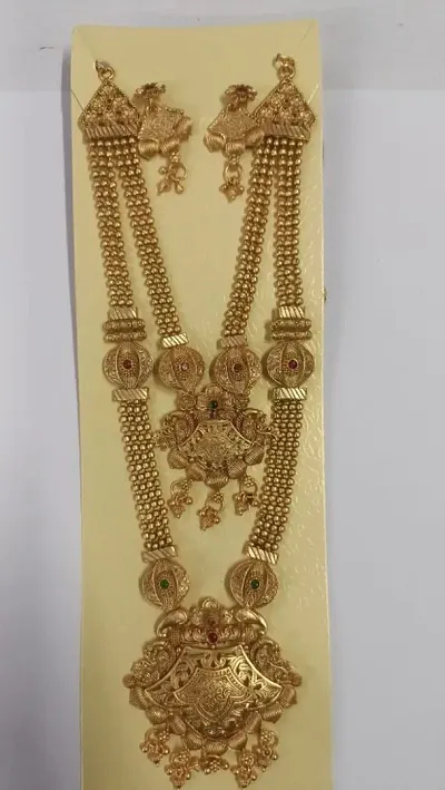 Trendy Alloy Golden Jewellery Sets For Women