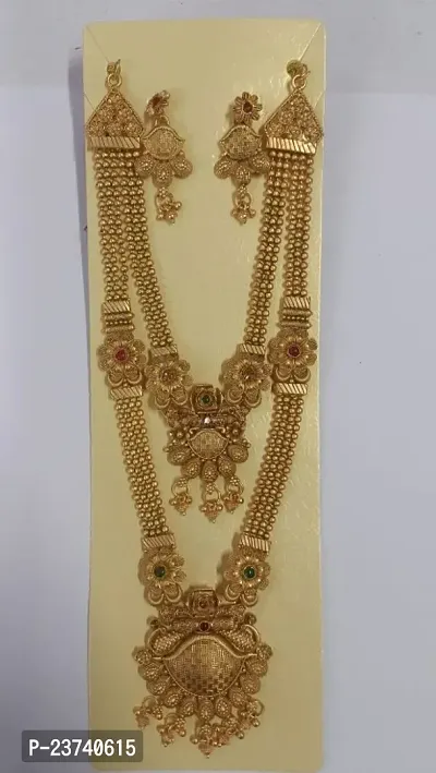 Trendy Alloy Golden Jewellery Sets For Women-thumb0