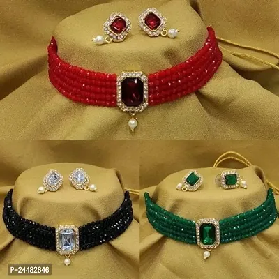 Elegant Alloy Jewellery Set for Women Pack Of 3
