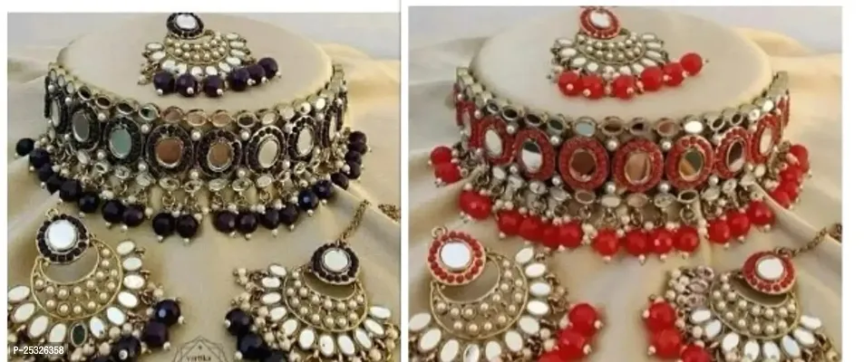 Elegant Alloy Jewellery Set For Women Pack Of 2-thumb0