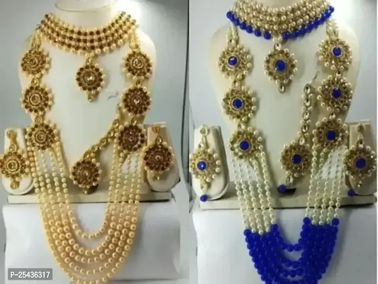 Elegant Alloy Jewellery Sets For Women Pack Of 2