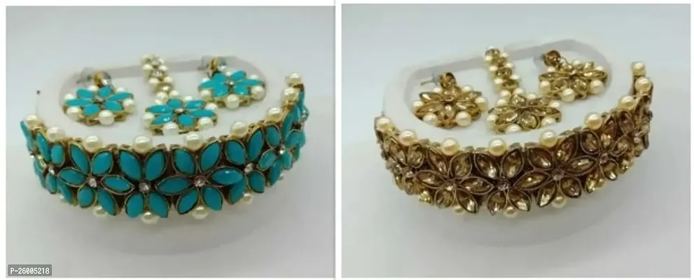 Elegant Pearl Jewellery Set For Women Pack Of 2-thumb0