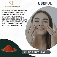 RED SANDALWOODD Powder/LAL Chandan/Chandan Powder/Organic/लाल चंदन / for Beauty,Pooja/RED Saunders (400 gram) (See Top 100 in Beauty) Face Pack-thumb1