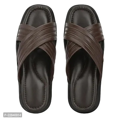 Men's Faux Leather Slippers Sandals-thumb3