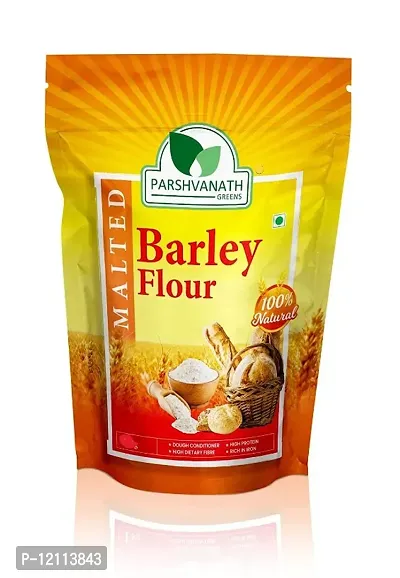 PARSHVANATH GREENS Malted Barley Flour 500 Gm Natural Jau ka Atta (1)