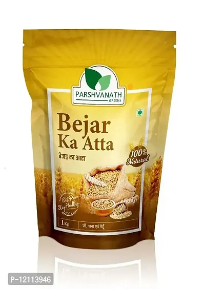GREENS Bejar Ka Atta 1 Kg | 100% Natural made of Jau, Chana and Gehu (Barley, Gram and Wheat) Multigrain Flour (1)