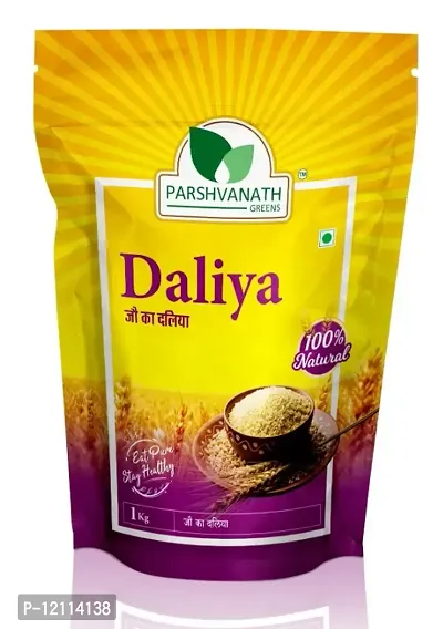 PARSHVANATH GREENS Barley Porridge / Ju ka Daliya / Jau Daliya 1000g Orgenic Healthy Daliya