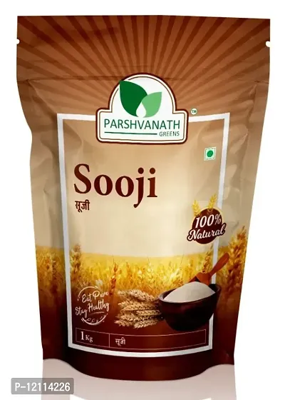 PARSHVANATH GREENS Rava Roasted sooji | Semolina | Fine Granular Pure  Tasty Sooji | Healthy Breakfast Sooji
