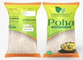 PARSHVANATH GREENS Poha /Chiwra Rice Flakes | Orgenic Healthy White Poha (800g)-thumb2