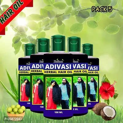 Adivasi Regrowth And Anti Hair Fall Hair Oil-100Ml-Pk5