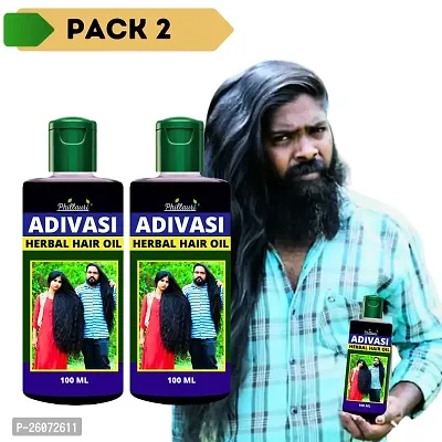 Adivasi Natural Jadibuti Hair Oil For Hair Growth-100Ml-Pack Of 2-thumb0