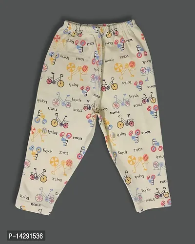 Funny Bear Printed Cotton Sweatshirt Hoodie Tshirt and Pyjama Pant Winter Clothing Set for Infant New Born Kid-thumb5