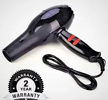 D4STARS NV - 6130 Professional Hair Dryer for Men and Women with Styling Nozzle, 2 Speed 2 Heat Settings Cool Button, Concentrator, Diffuser with Detachable Filter ( Black ) BEST PREMIUM QUALITY-thumb3