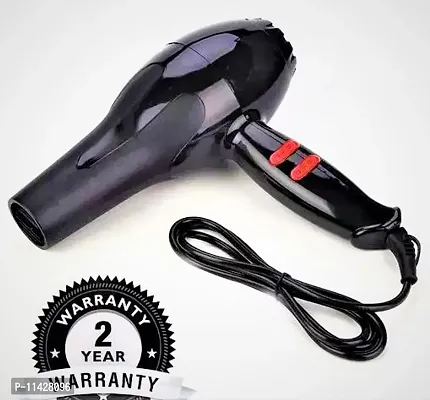 D4STARS NV - 6130 Professional Hair Dryer for Men and Women with Styling Nozzle, 2 Speed 2 Heat Settings Cool Button, Concentrator, Diffuser with Detachable Filter ( Black ) BEST PREMIUM QUALITY-thumb4
